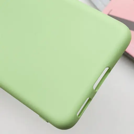 Чохол TPU Getman Liquid Silk Full Camera для Samsung Galaxy S21 Зелений / Pistachio - фото 6