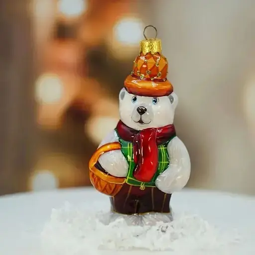 Ялинкова прикраса Різдвяні історії Міша франт грибник скло (4820001045857) - фото 5