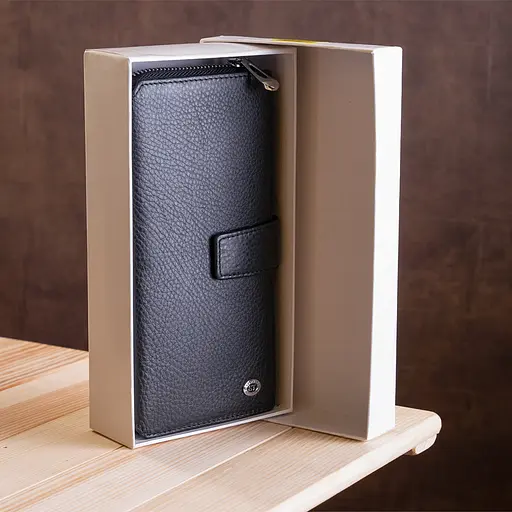 Мужской кожаный кошелек (ST128) ST Leather 10.5х20х3.5 см acs0015166 - фото 9