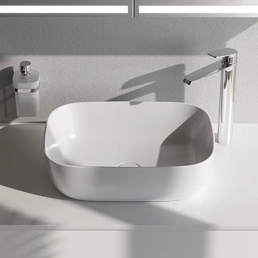 Умивальник Am.Pm Func 45 см білий MFAWCC10450WG, Білий - фото 3