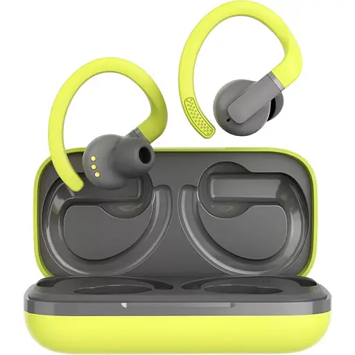 Навушники Canyon TWS OnRun 11 Sport Wireless charge Green (CNS-TWS11GR) - фото 1