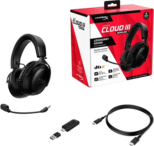 Навушники бездротові ігрові HyperX Cloud III Wireless (77Z45AA) чорні - фото 8