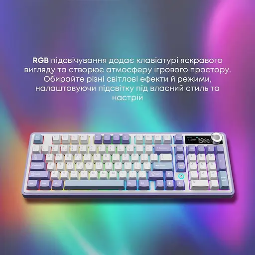 Клавиатура Ajazz AK980 V2 Gift Switch V2 Purple White Blue (AK980-V2-G-PWB) - фото 14