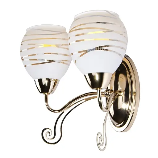 Бра Brille LK-507W/2 настінне накладне класичне E14 - фото 2