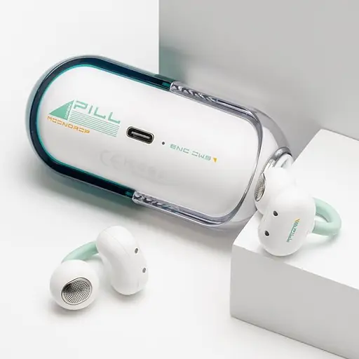 Наушники Moondrop Pill Green — беспроводные ENC, Bluetooth 6.0 - фото 4