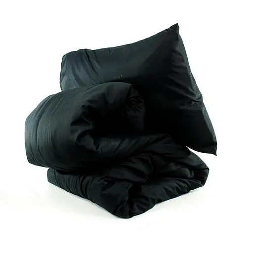 Семейный постельный комплект черный микрофибра 249285 - фото 3