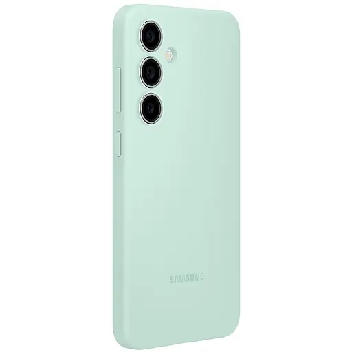 Оригинальный силиконовый чехол Samsung Silicone Case для Samsung Galaxy S24 FE Mint (EF-PS721CMEGWW) - фото 2