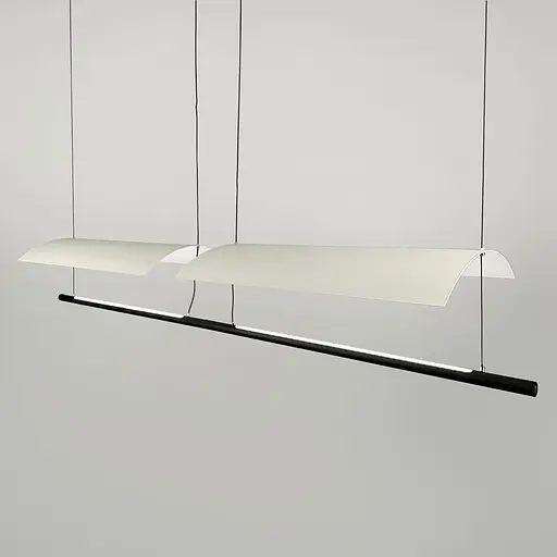 Підвісний світильник-репліка з подвійним корпусом 118х20х30 см | Арт. AA262/2- 1180*300 | Line F - фото 4