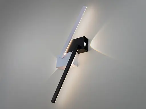 Світлодіодне бра, 20W, чорний+білий - фото 2