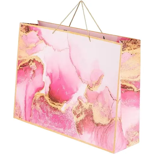 Пакет подарунковий 1610XL Рожевий - фото 1