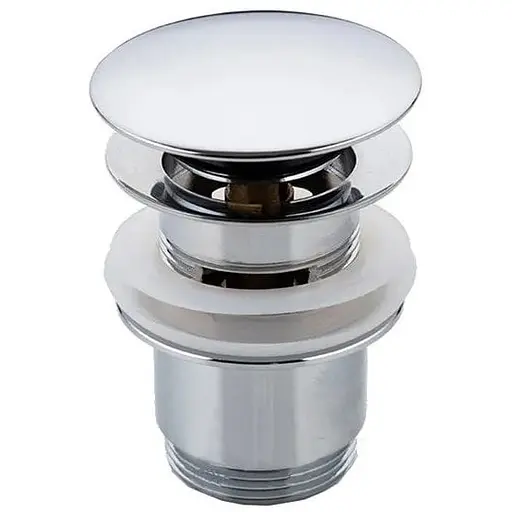 Донний клапан Frap F60, автомат, 1 1/4", хром, Хром - фото 1