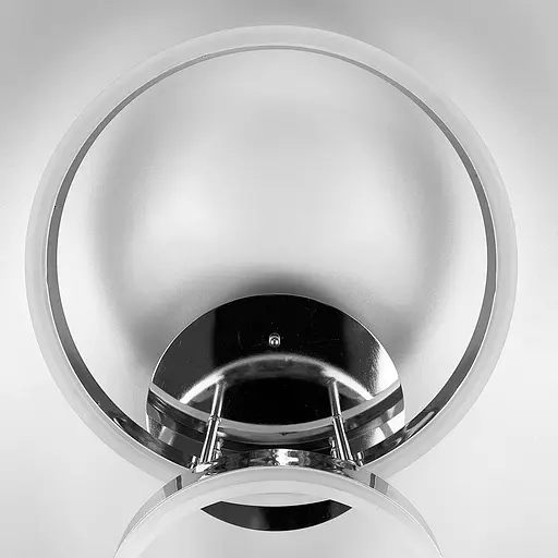 Світлодіодна срібна люстра Anelli на 2 кільця Line.F A 8008/2 CR - фото 7