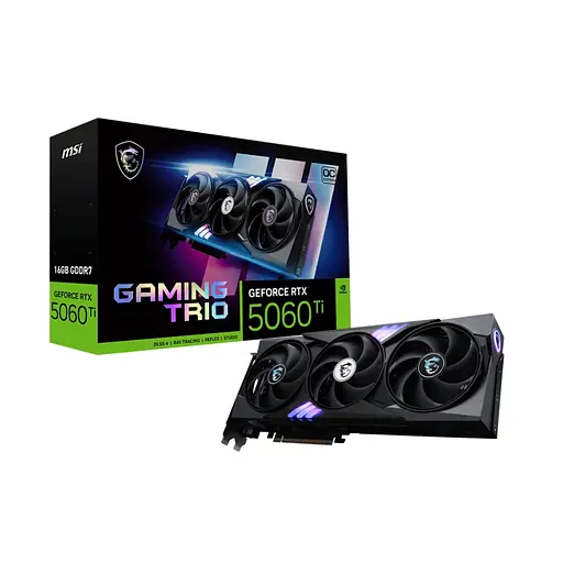 Відеокарта MSI GeForce RTX5060Ti 16Gb GAMING TRIO OC (RTX 5060 Ti 16G GAMING TRIO OC) - фото 7