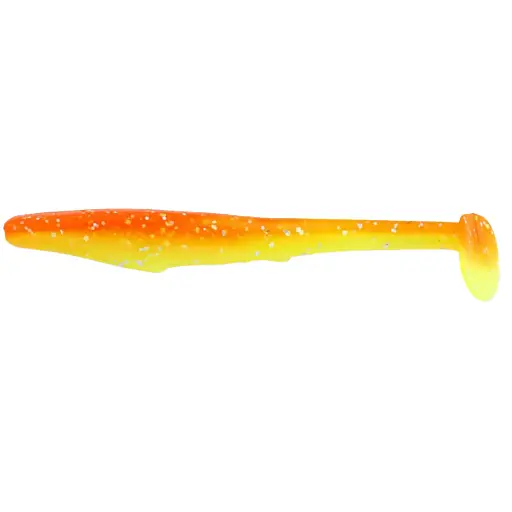Силикон Reins Rockvibe Shiner 4" B49 Chika Orange/Chartreuse Silver Glitter (8 шт/уп