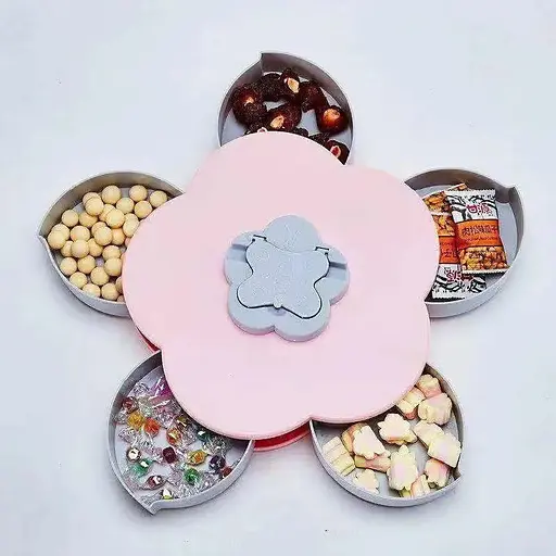 Тарелка - вращающаяся органайзе манежница фруктовница Flower Candy Box - фото 4