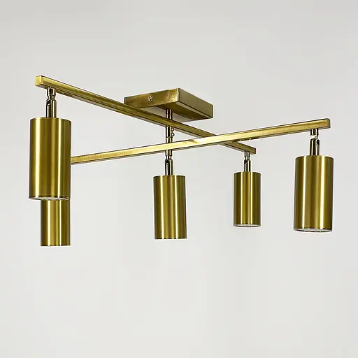 Латунна люстра на 5 спотів з 3 світловими режимами Ø 60 см | Арт. A 68/5 AB | Line F - фото 2