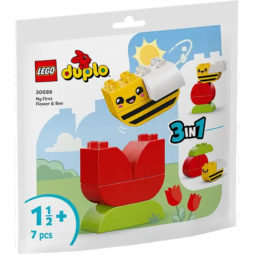 Конструктор LEGO DUPLO Мой первый цветок и пчелка - фото 2
