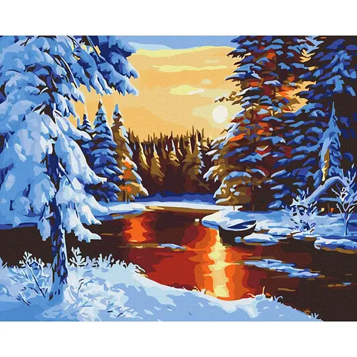 Картина за номерами Казкова зима Brushme 40x50 см кольорова 000276616