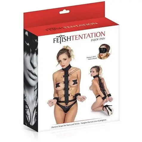 Регулируемый ремень для шеи и запястий Fetish Tentation Harness STraps for Neck - фото 3