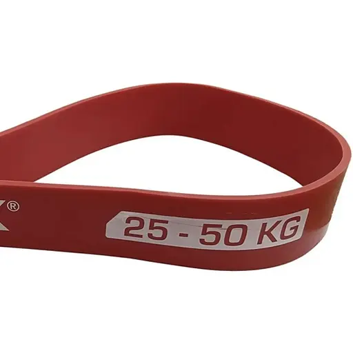 Резинка для фитнеса York Fitness 25-50кг - 2080x45x4,5 мм, красный - фото 4