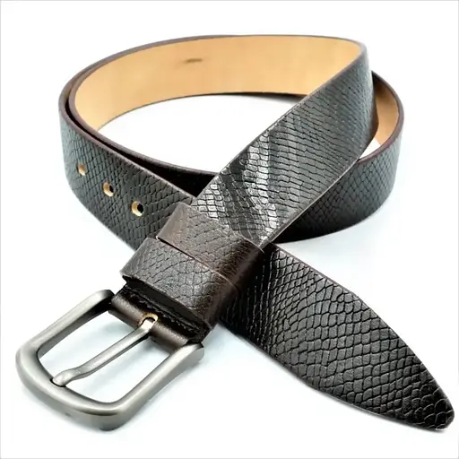 Ремінь шкіряний Weatro чоловічий 110-125х4 см acs0013796 - фото 1