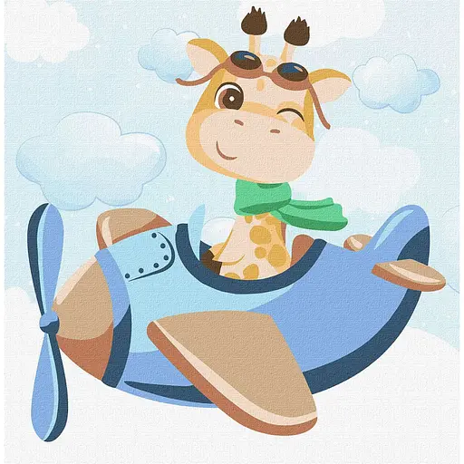 Картина по номерам "Будущий пилот" KHO6096 30х30 см