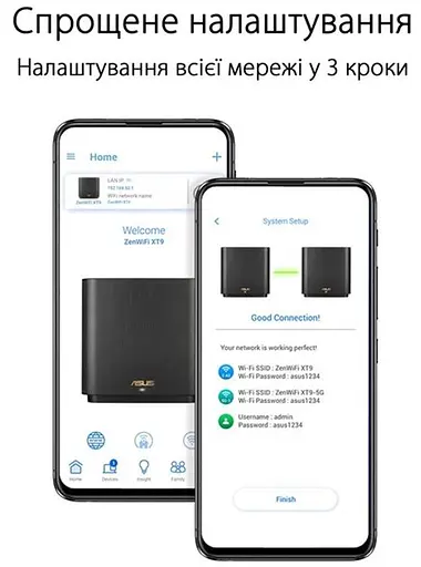 Wi-Fi Mesh система Asus ZenWiFi XT9 2pk Black (90IG0740-MO3B30) - фото 9