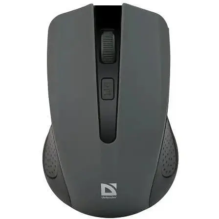 Миша бездротова Defender Accura MM-935 сірий/чорний USB оптична 800/1200/1600 dpi 4 кнопки 2xAAA - фото 1