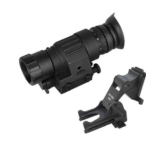 Полный комплект монокуляр ночного видения ПНВ Nectronix CL27-0008 + модернизированное крепление на шлем Rhino mount (100856-949)