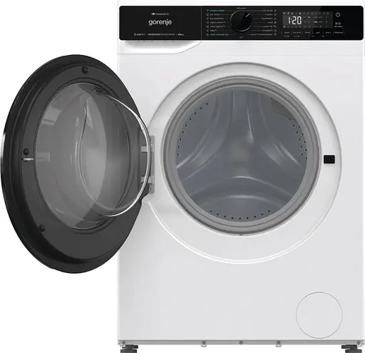 Стирально-сушильная машина Gorenje фронтальная 9 (6) кг 1400 A 55см инвертор дисплей Wi-Fi белый - фото 5