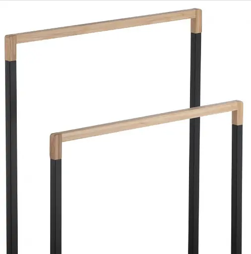 Вішалка для рушників Yoka Zola black bamboo P.ZOLA-2-BLK Чорний матовий - фото 3