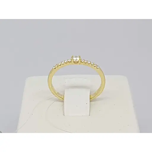 Золоте кільце Qvaliz з фіанітами. К00858Ж 16 - фото 4