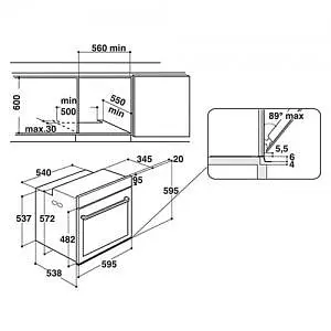 Электрическая духовка Whirlpool W11OM14MS2H - фото 8