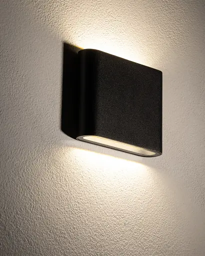 Вуличний світильник Nowodvorski 11363 Semi S LED 2x3W 3000K 300Lm IP54 чорний - фото 3