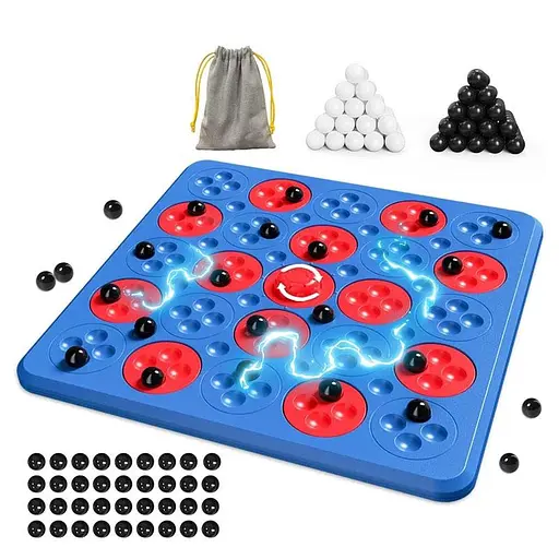 Настольная интерактивная игра Ummi ME-194 Magnetic Chess Game 5 in a Row Blue - фото 2