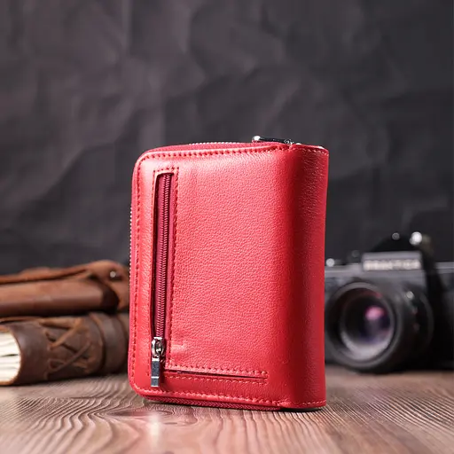 Кожаный женский кошелек ST Leather 9.5х12х2.5 см acs0028481 - фото 7