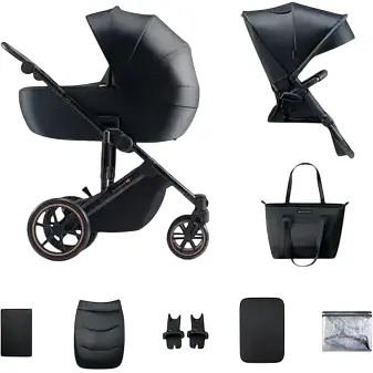 Універсальна коляска 2 в 1 Kinderkraft Prime 2 Venezian Black (KSPRIM02BLK2000)
