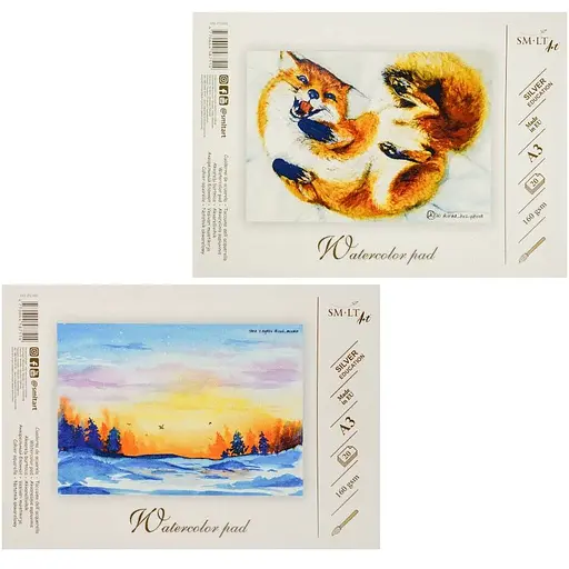 Склейка для акварели SILVER А3 (29,7х42 см) 160г/м2 20л SM-LT Art