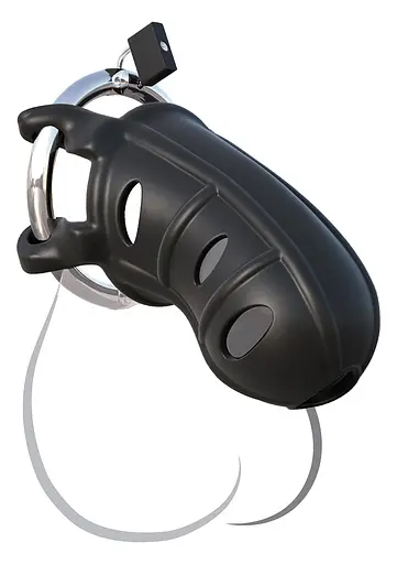 Пояс верности Pipedream Fantasy C-Ring Hardcore Silicone Cock Blocker 9.5 см черный - фото 2