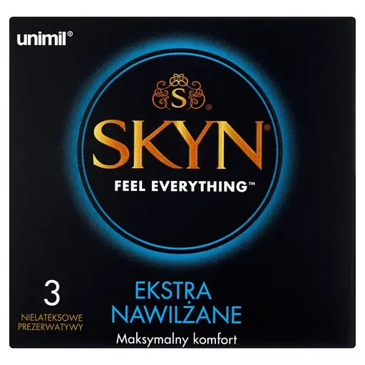 Презервативи Unimil Skyn Ekstra Nawilżane безлатексні 3 шт. - фото 3