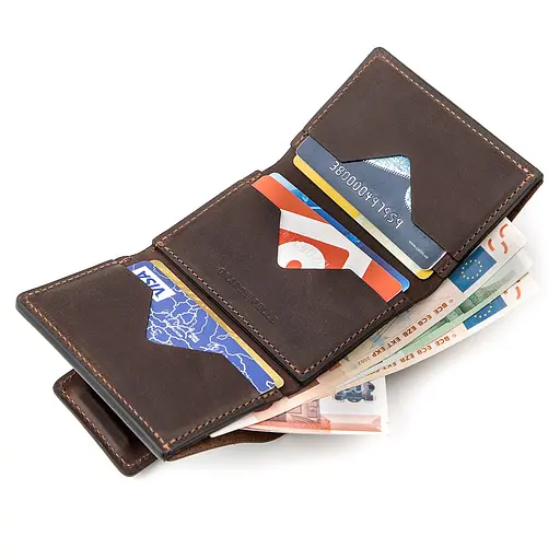 Кожаный портмоне Grande Pelle 7х10х1.5 см acs0014747 - фото 4