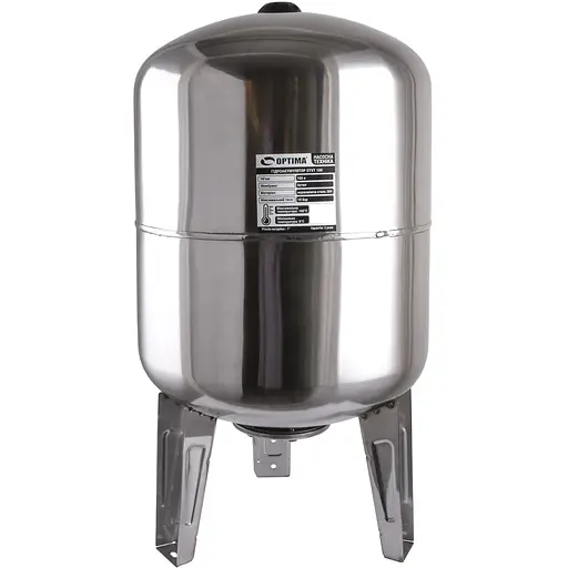 Гідроакумулятор Optima 100 л 10 bar вертикальний (27820) - фото 1