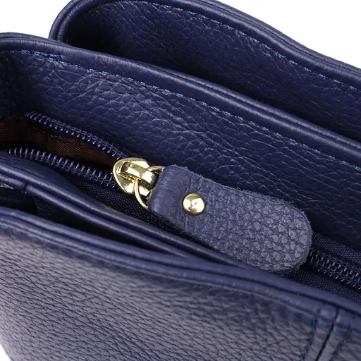 Женская сумка Vintage из натуральной кожи с тремя отделениями 22.5х16.5х11.5 см sum0027571 - фото 7