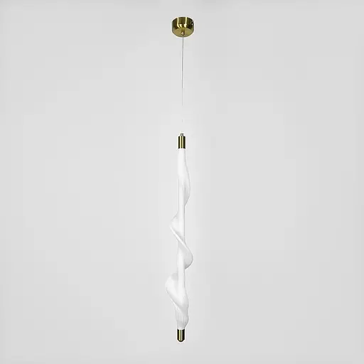 Світлодіодний світильник у латунному корпусі із білою сіткою 80 см | Арт. DE36/800 V WT | Line F - фото 1