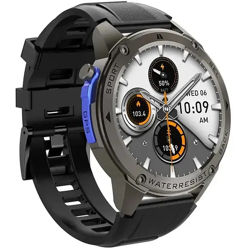 Умные часы Lemfo DM56 со встроенным GPS Черный - фото 4