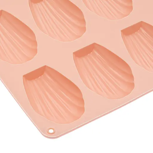 Форма силиконовая для выпечки печенья Мадлен на 18 ракушек 32х24х1.4 см C381, Kitchen Master Бежевый 87171 - фото 9