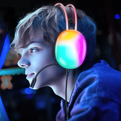 Накладні навушники Hoco W109 Plus Rich USB7.1 channel gaming (USB/2m) Black - фото 8