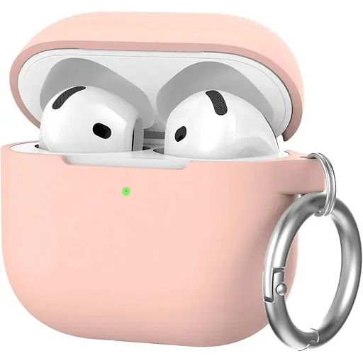 Чехол AhaStyle Colorful Silicone Case для AirPods 4 Pink [133815]