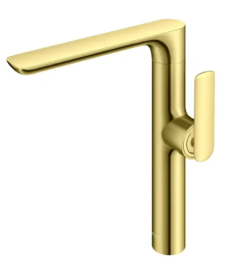 Смеситель для умывальника Kohlman Experience Long Gold высокий QB175E-GD Золотой - фото 1