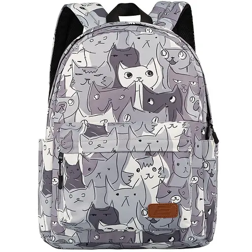 Рюкзак для ноутбука 2E 13" TeensPack Cats, Grey (2E-BPT6114GC) - фото 2